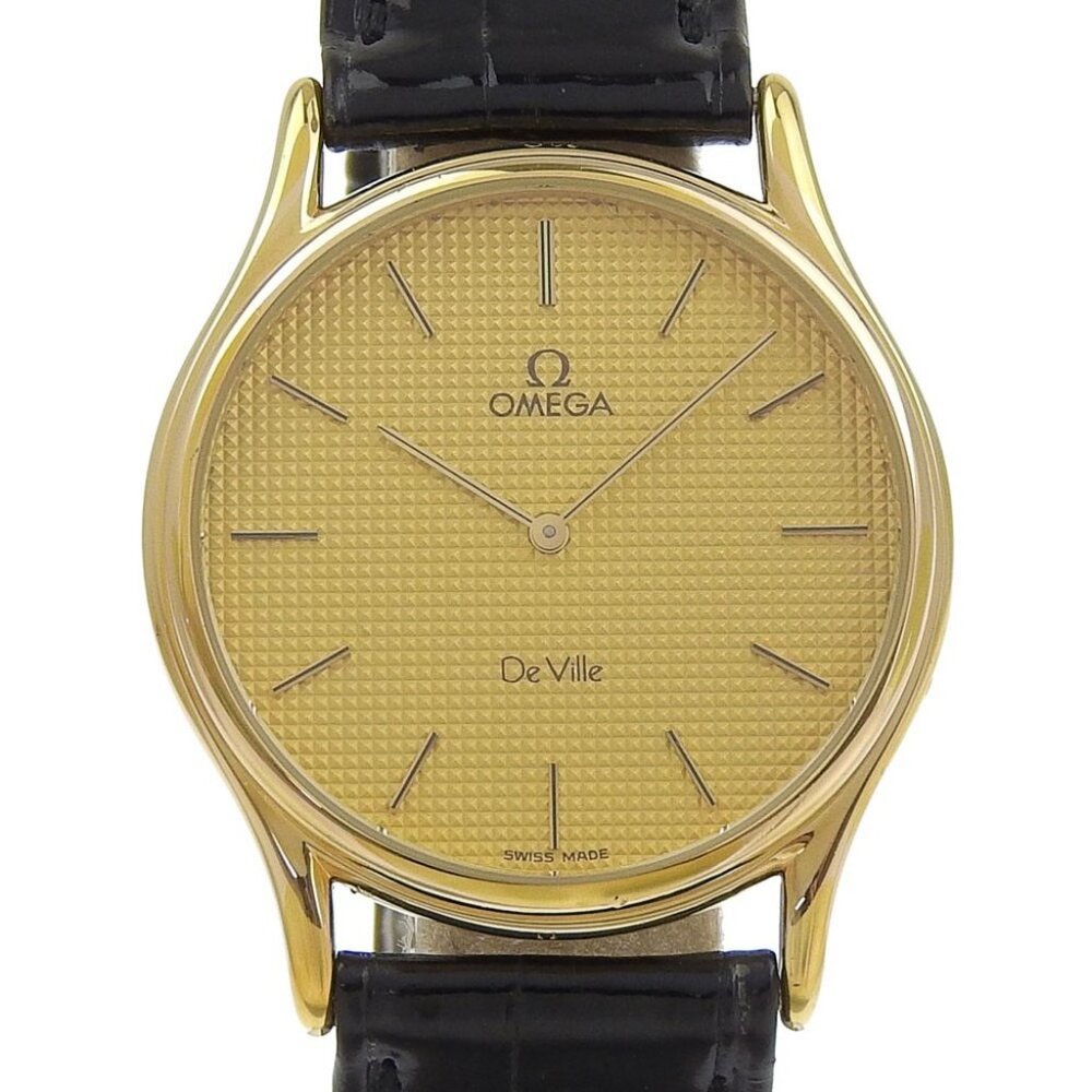 OMEGA De Ville Watches De Vill﻿e Cal.1365 goldDial Plated Gold/Embossed